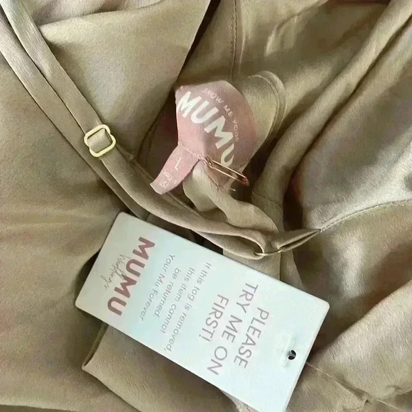 Show me your mumu- Tuscany Slip On Maxi Dress Satin Sz Large - Picture 11 of 11